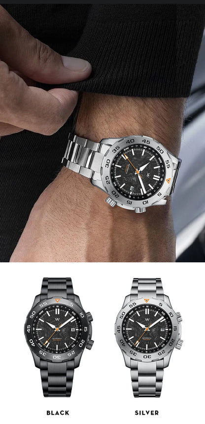 WM Watch Automatic Mechanical Watches Water Resistant Classic Casual Business Man Watch Welly Merck WM157M