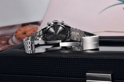 2026 New PAGANI DESIGN BB Flamingo Chronograph Luxury Sports Quartz Watch Men Sapphire mirror 100M Waterproof Fashion Wristwatch