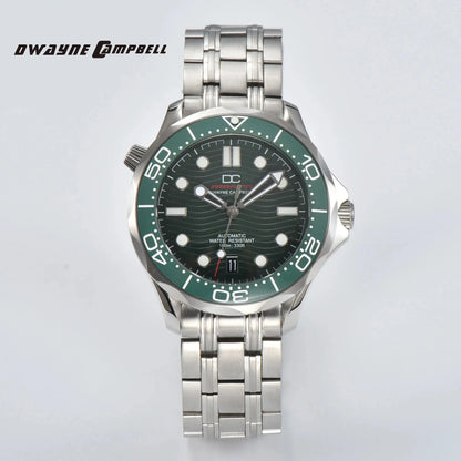 DWAYNE CAMPBELL Top-Luxus-NH35-Automatikuhr für Herren, mechanisch, Keramiklünette, wasserdichte klassische Business-Armbanduhr
