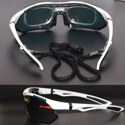 BOLLFO Anti-Glare Bike Glasses UV Protection Cycling Sunglasses TR90 Genuine REVO Coating Silicone Temple Grips Cycling Eyewear