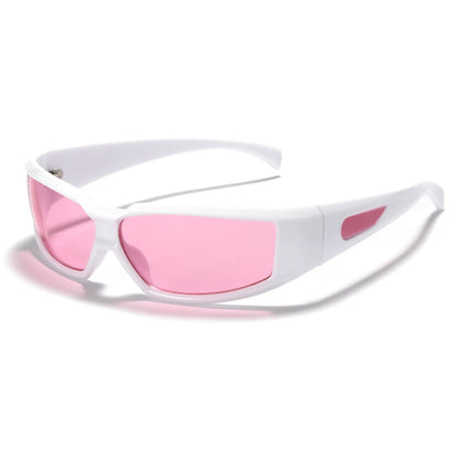 KLASSNUM Women Y2k Glasses Men 2026 Trendy New Sunglasses Future Sense Of Technology Girls Silver Pink Sunglasses UV400 Eyewear