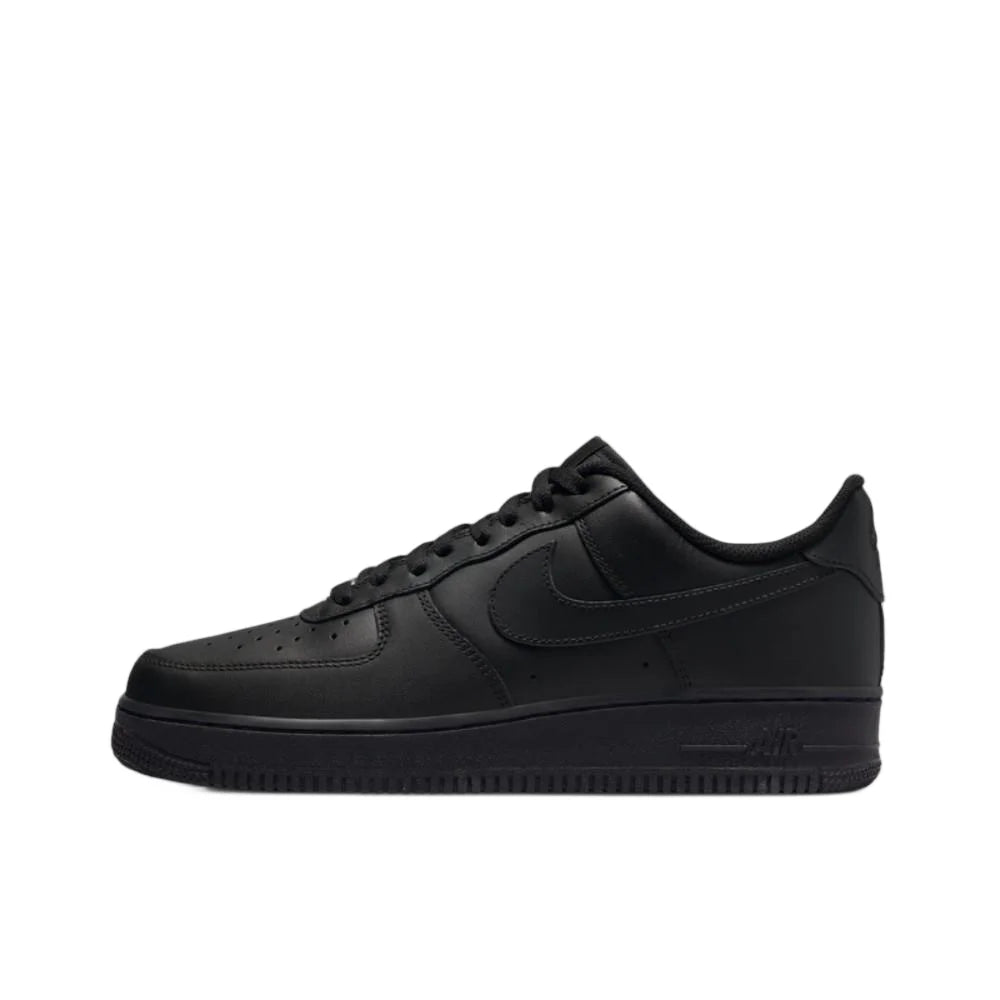 Nike Air Force 1 ”Panda” läder-sneakers, låga, unisex, vit/svart DV0788-001