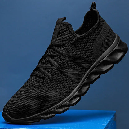 Mens Running Shoes Soft Soles Wear-resistant Breathable Sports Shoes Mesh Outdoor Fashion Big Size Tennis Shoes for Men