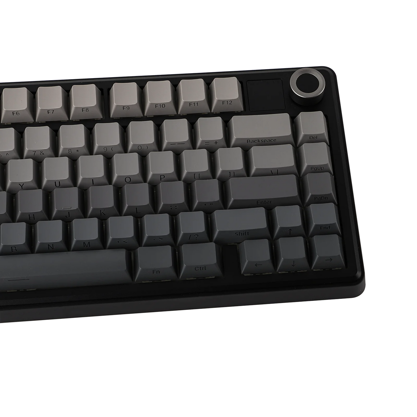 Teclado mecânico sem fios EPOMAKER X AULA F75 MAX Compact 75% ANSI Layout com ligação com fios/Bluetooth/2.4GHz, ecrã TFT e botão rotativo