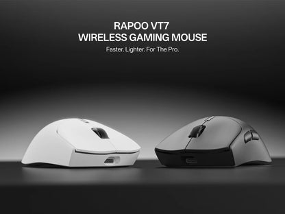 Rapoo VT7 MAX Wireless Gaming Mouse, True 8K Wireless Gaming Mouse, 53g Ultra-Lightweight, 30K DPI, 750-Hour Battery, Programmable Gaming Mouse