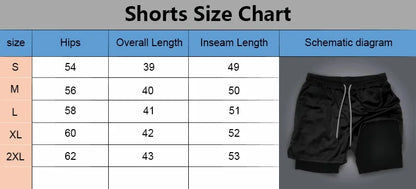 Dragon Ball Son Goku 2026 Men's Quick-Drying Double-Layer Gym Shorts Summer Fitness Sports Y2K Style Fake Two-Piece Pants