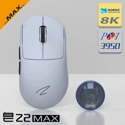 Zaopin Z2 Wireless Gaming Mouse 3-Mode PAW3395 4K Polling Rate Lightweight Esports Mouse for PC, Laptop & Gaming