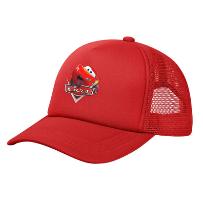 Cars Mcqueens Mesh Baseball Cap Unisex Hip-Hop Trucker Hat  Adjustable Snapback Caps Dad Hat Summer Trucker Hats