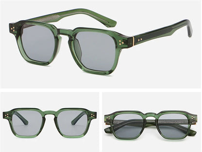 Peekaboo irregular sunglasses for women black brown retro style square sun glasses for men uv400 summer accessories 2025
