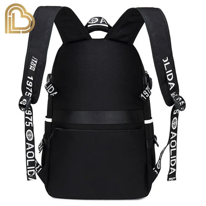 Yule Trooper F-Fortnited Battle Royale Backpack with USB Charging Anime Figures Study Stationery Compartment Students Mochila