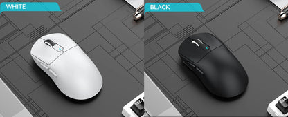 ATTACK SHARK X3 Wireless Gaming Mouse, Ultra-Light 49g Ergonomic Gaming Mouse with PAW3395 Sensor, Tri-Mode Bluetooth/2.4G/USB, 26K DPI Programmable Mouse
