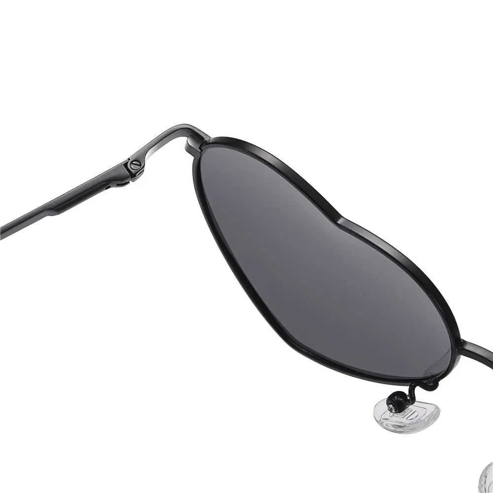 Heart-Shaped Sunglasses Heart Sun Glasses Shades Vintage 90s Glasses UV400 Protection Metal Frame Sunglasses Fancy Accessories