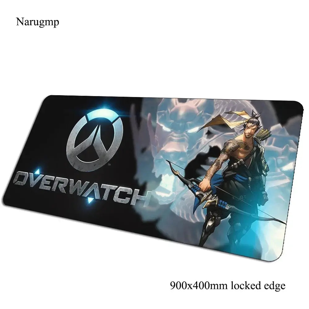 Overwatch pelės kilimėlis gimtadieniui, kompiuterio kilimėlis 900x400x3mm, didelis žaidimų pelės kilimėlis, dovana, kilimėlis pelei ir klaviatūrai, PC žaidėjo stalui