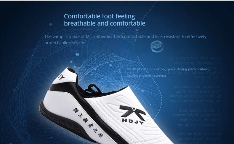 Firmway Professional Taekwondo Shoe for Unisex Soft Sole Kids Kung Fu  Comfortable Men Women Tai Chi Karate Shoes White Sneakes