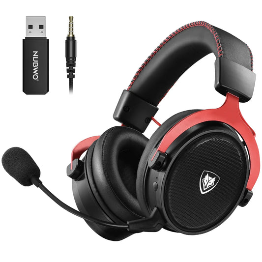 Casque de jeu sans fil NUBWO G07 pour PC, PS4, PS casque de jeu avec micro fixe 2,4 GHz micro antibruit à latence ultra-basse