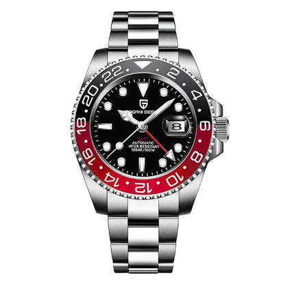 Man Watch PAGANI DESIGN GMT Men Mechanical WristWatch Luxury Sapphire Glass Waterproof 40mm Automatic Watch for Men Reloj Hombre