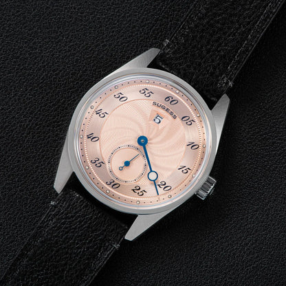 Sugess Mens Watch Automatic ST1721 Movement Aventurine Mechanical Wristwatches Hardlex Glass Fashion Simple Business Clock S451