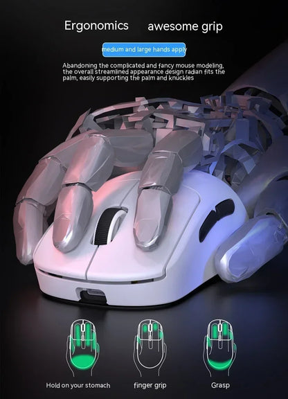 Zaopin Z2 Wireless Gaming Mouse 3-Mode PAW3395 4K Polling Rate Lightweight Esports Mouse for PC, Laptop & Gaming