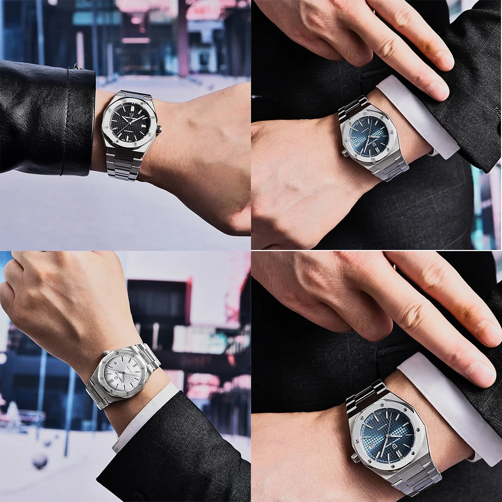 PAGANI DESIGN MIYOTA 8215 Men Automatic Mechanical Watches 40MM Sapphire Stainless Steel Waterproof Luminous Wrist Watch
