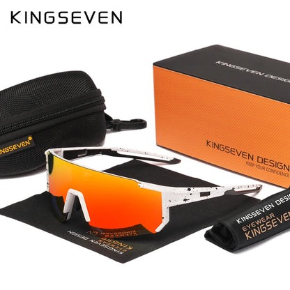 KINGSEVEN MTB Cycling Glasses Men Women Outdoor Sports Running Drving Sunglasses UV400 Road Running Bike Bicycle Goggles Male
