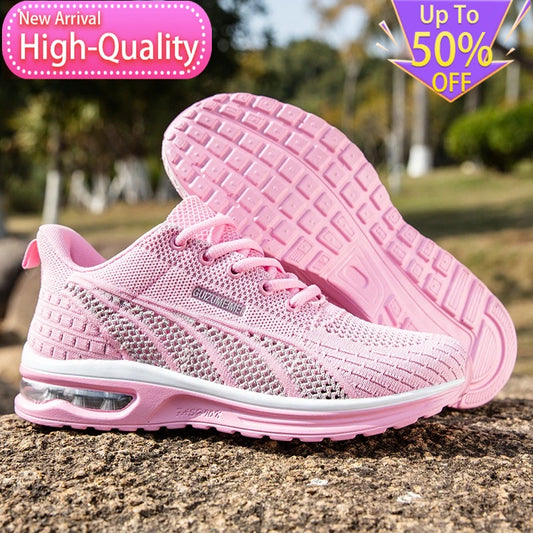 New summer rebound women's sports shoes, lightweight shock-absorbing running shoes, marathon foot protection balance walking shoes