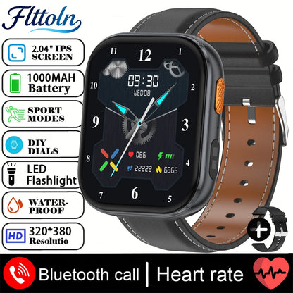 New 1000mAh Battery Smart Watch Women Heart Rate Sleep Monitoring Bluetooth Call IP68 Waterproof Smartwatch Men For Android IOS