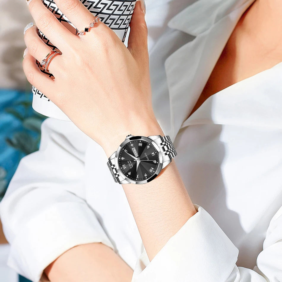 LIGE Fashion Quartz Wristwatches Casual Sport Military Watch For Women Top Brand Luxury Waterproof Watch Ladies Relogio Feminino