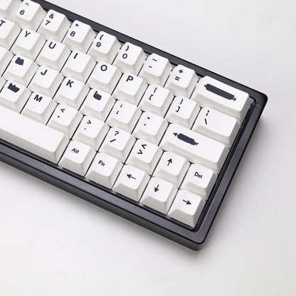 KBDiy Retro GMK Redacted Keycaps White ISO Cherry Profile PBT Keycap Alice Spacer Bar 7u For 60 Mechanical Keyboard MX Switch