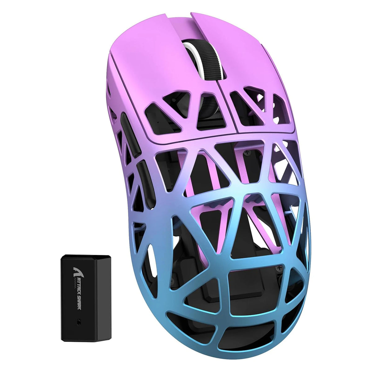 ATTACK SHARK R2 Tri-Mode Wireless Gaming Mouse, Ultra-Light Magnesium Alloy, PAW3950 Optical Sensor, 42000 DPI, 8000Hz Polling Rate, Programmable Gaming Mouse