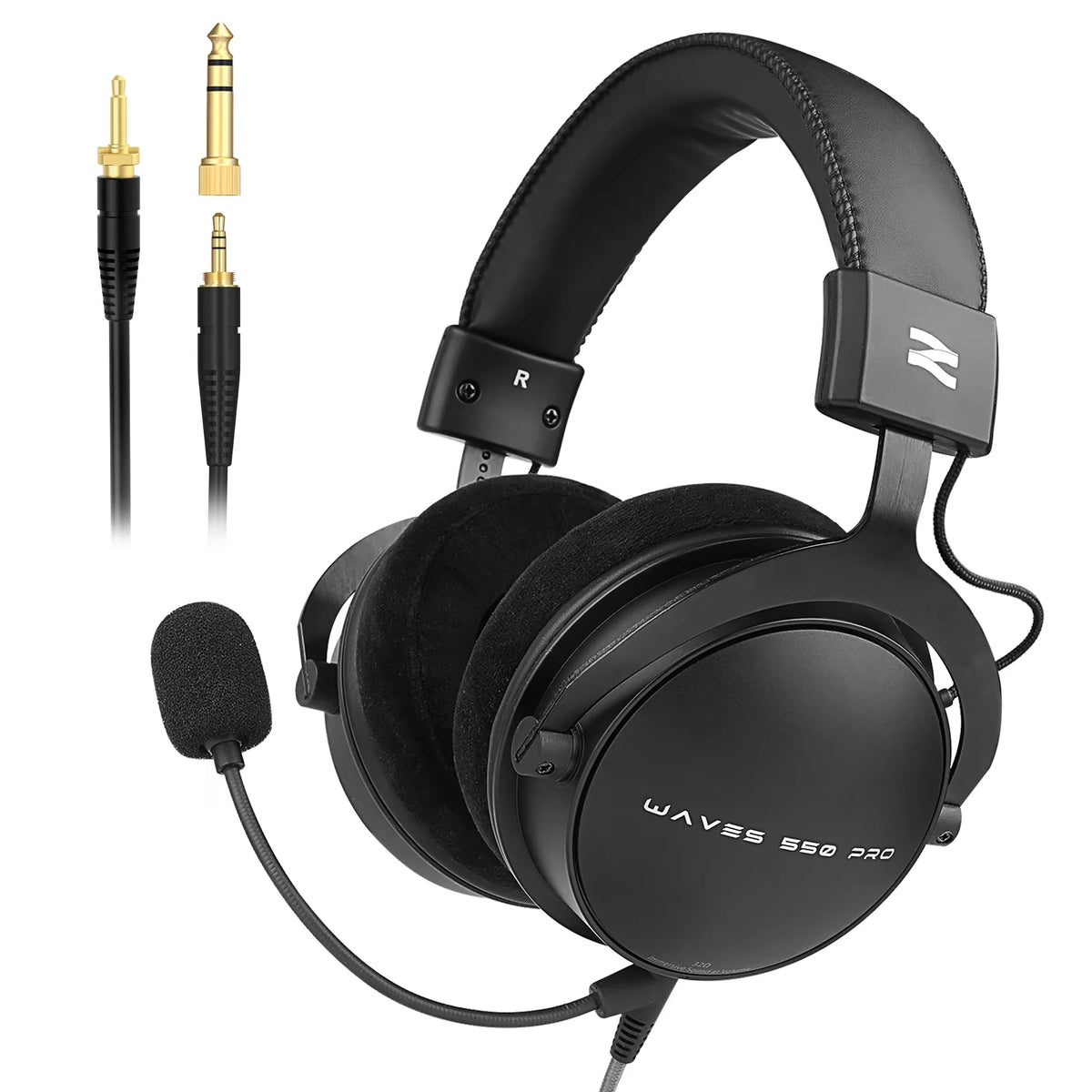 Talomen TOP W550X Over-Ear Wired Headphones with 50mm Drivers, Deep Bass, Detachable Cable & Built-in Microphone – Gaming, DJ, Studio & Office Headset