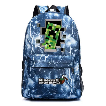 Minecraft Enderman Creeper Graphic Printed Backpack Large Capacity Lightweight Fashion Casual For Daily Travel Outdoor Leisure