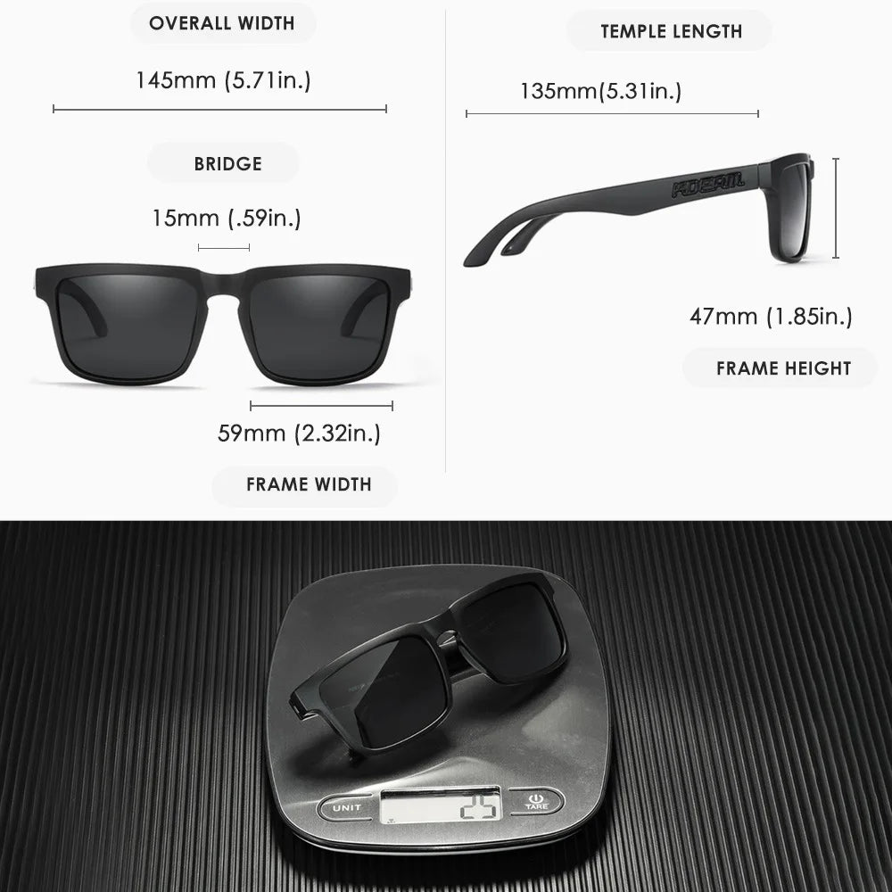 Kdeam High Quality Original Brand Design Polarized Sunglasses for Women Men Fashion Unisex  Trendy Outdoor Eyewear For Couple