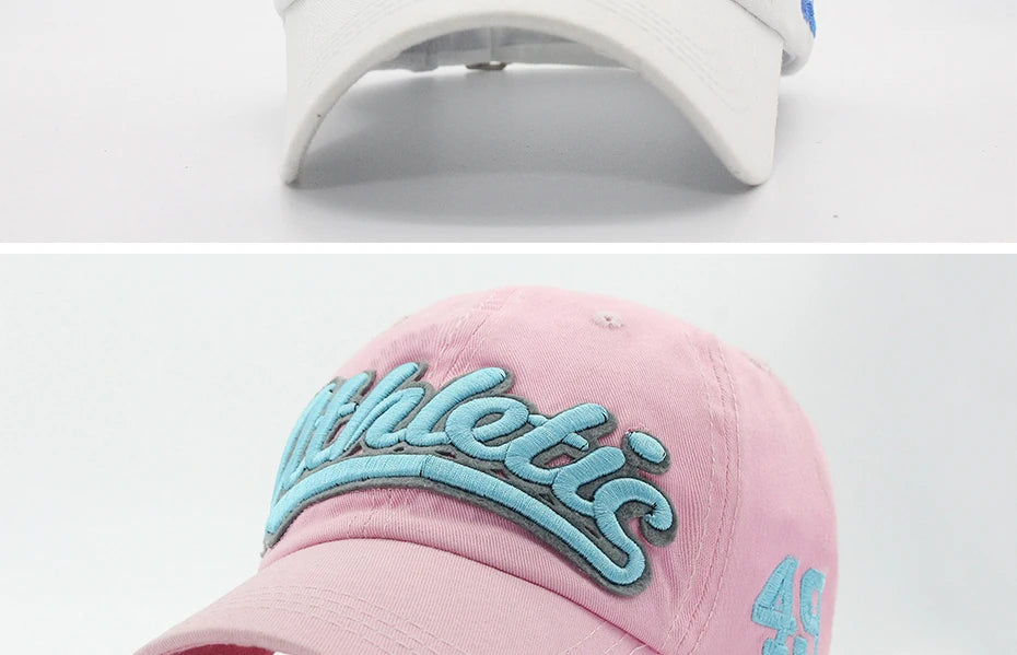 Czapka baseballowa z haftem wielkimi literami – męska letnia czapka codzienna, damska modna czapka typu snapback z bawełny, czapka z daszkiem w stylu hip-hopowym, jesienna czapka z regulowanym paskiem