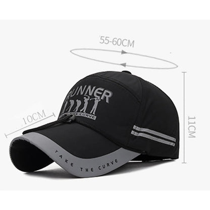 Men's Peaked Cap Adjustable Breathable Sports Cap Long Brim Sunscreen Baseball Cap For Men Fashion Boy Snapback Hat Caps