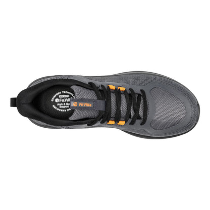 Fittington Walking Shoes for Men Extra Wide Sneakers Comfortable Lightweight Running Sport Shoes with Arch Support For Flat Feet