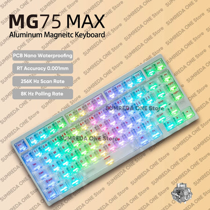 IROK MG75 Pro MG75 Max Aluminum Magnetic Gaming computer Mechanical Keyboard 75% Rapid Trigger 8K RGB Hotswap Gamer Keeyboard