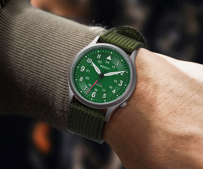 BERNY Full Titanium Watches for Men Outdoor Quartz Men's Field Wristwatch VH31 Super Luminous Sapphire Easy Read Watch