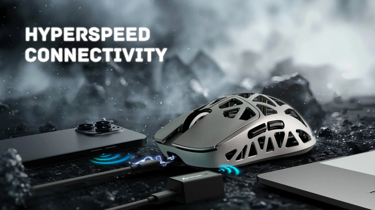 ATTACK SHARK R2 Tri-Mode Wireless Gaming Mouse, Ultra-Light Magnesium Alloy, PAW3950 Optical Sensor, 42000 DPI, 8000Hz Polling Rate, Programmable Gaming Mouse