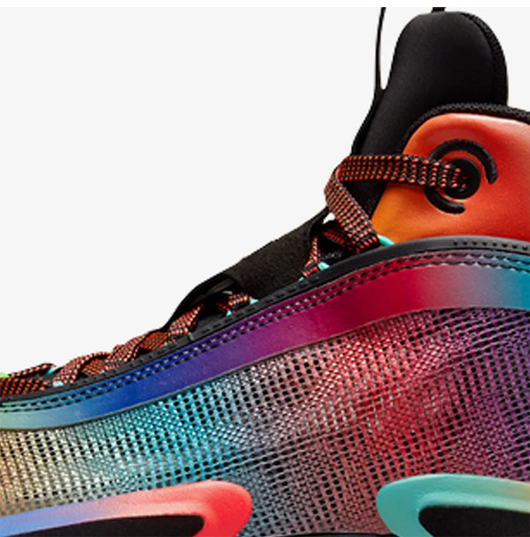 Sapatilhas de Basquetebol Nike Authentic Jordan Unissexo Rainbow Mid-Top Duráveis DN4200-064