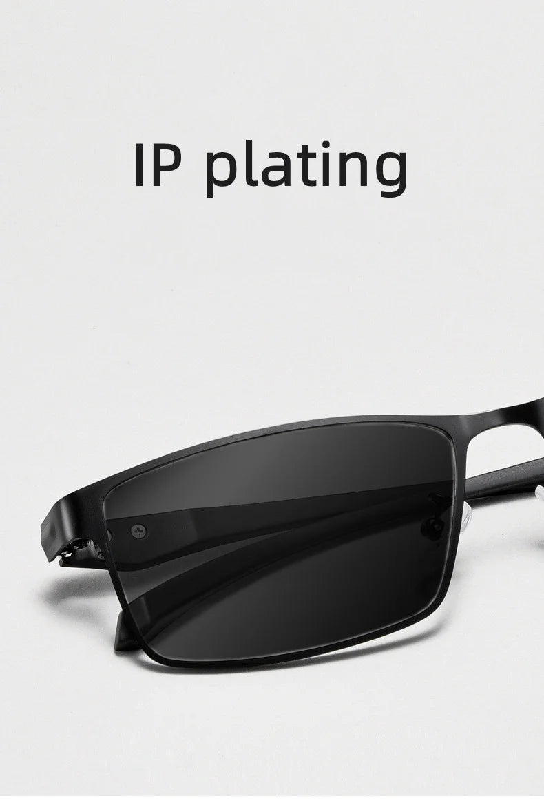 LOERHUNAR Brand Design for Men's Retro Business Myopia Sunglasses with Diopter 0 -0.75 -1.0  -1.5 -1.75 -2.0 -2.5 -3.0 to -6.0