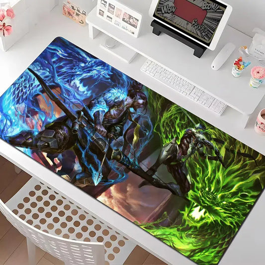 Overwatch pelės kilimėlis, kelių dydžių, didelis kvadratinis kompiuterio, biuro ir žaidimų stalo kilimėlis, guminis neslystantis pelės kilimėlis