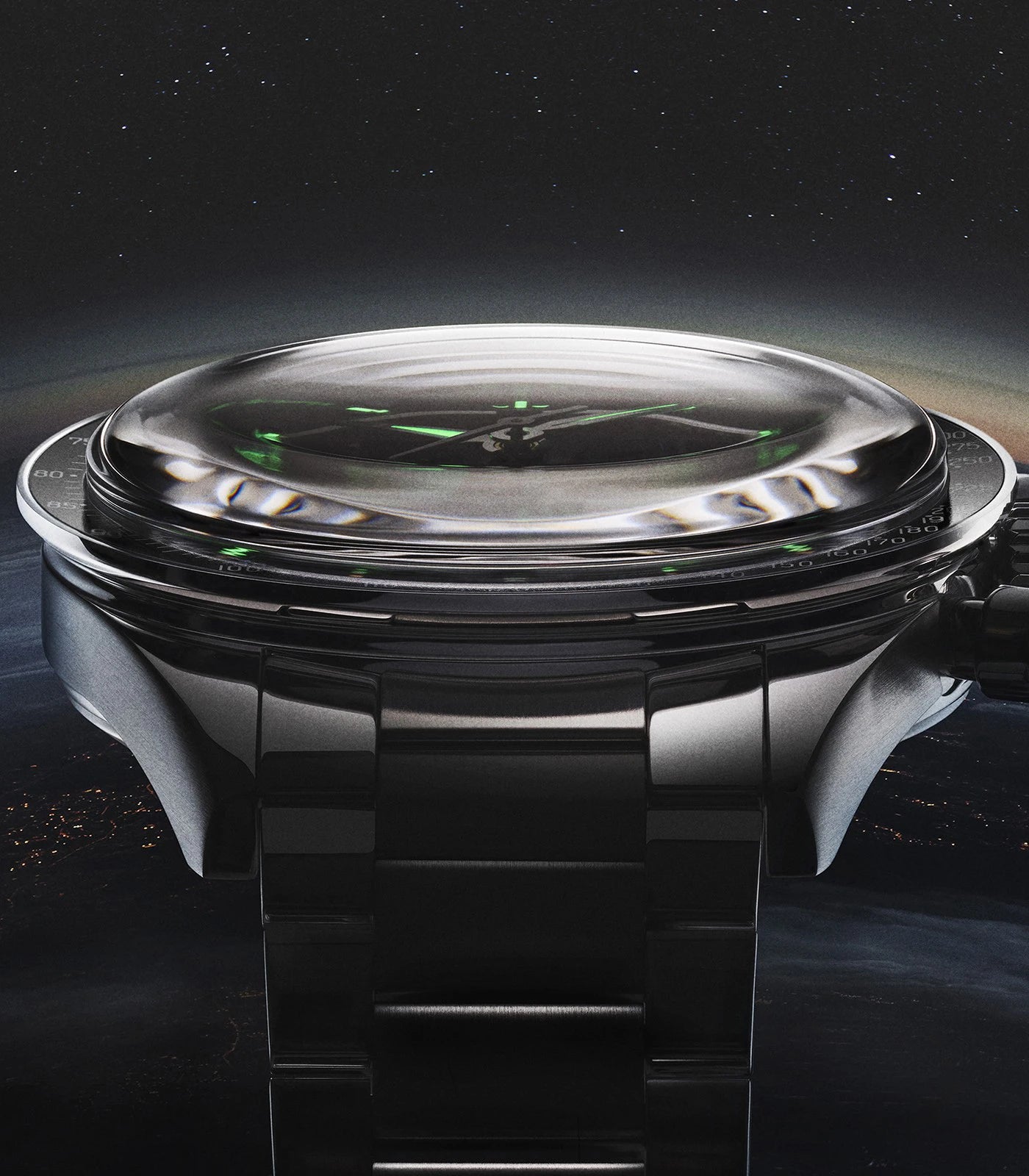 PAGANI DESIGN 2026 New Saturn Men's Watches Quartz Watch For Men Light Tan Sport Chronograph AR Sapphire Crystal Wrist Watch Men