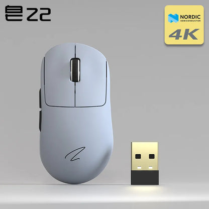 Zaopin Z2 Wireless Gaming Mouse 3-Mode PAW3395 4K Polling Rate Lightweight Esports Mouse for PC, Laptop & Gaming