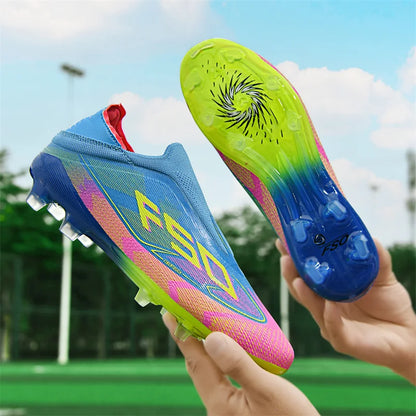 New Men Soccer Shoes Match Indoor Hot-selling Outdoor Football Boots Grass Cleats High-top Futsal Sneakers Non-Slip High-quality