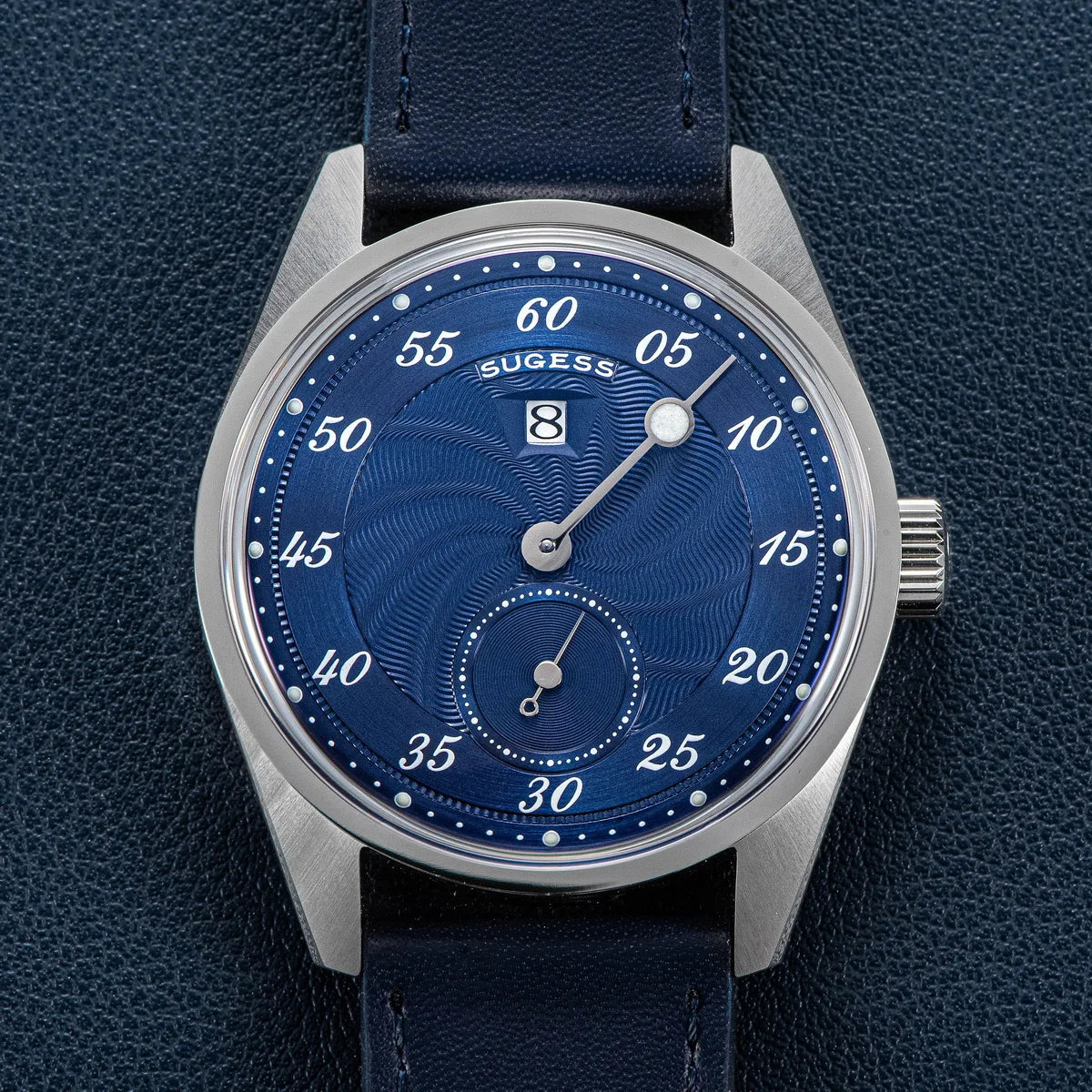 Sugess Mens Watch Automatic ST1721 Movement Aventurine Mechanical Wristwatches Hardlex Glass Fashion Simple Business Clock S451