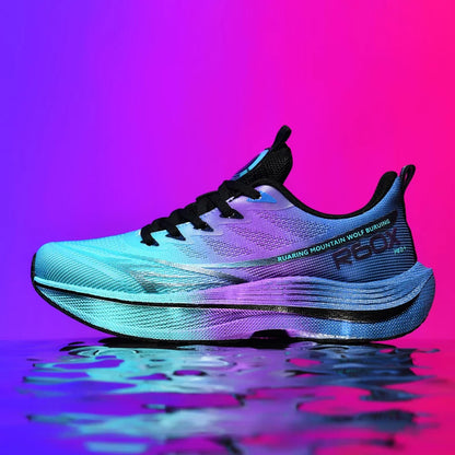 Löparskor för män i mesh, andningsbara, snörningsbara, bekväma, maraton-, sport- och fritidsskor, tennis-skor, stora storlekar, trendiga sneakers för män