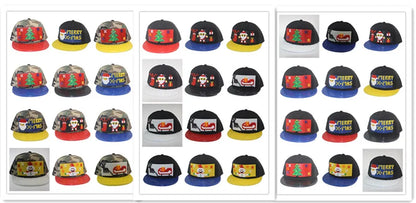 Șepci de baseball cu imprimeu cartoon patchwork, blocuri DIY, șepci snapback, șepci hip-hop pentru bărbați și femei, șepci detașabile cu pixeli, șepci „dad hats”, pentru copii și adulți
