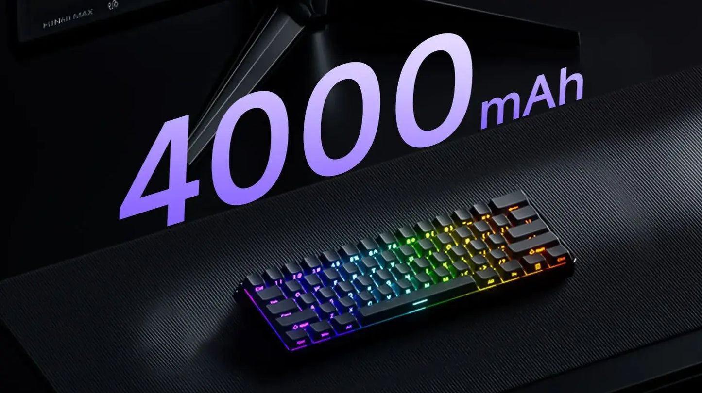 Teclado Gaming Mecânico Akko MonsGeek FUN60 Ultra com Interruptores Magnéticos, 60%, Rapid Trigger, 8K HE/TMR, Teclado Gamer Personalizado em Alumínio
