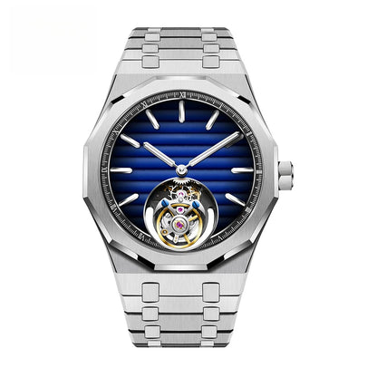 Raymondoya Men's Flying Tourbillon Movement Mechanical Automatic Luxury Watches Wristwatches Skeleton Watch Brand For Men Sapphire