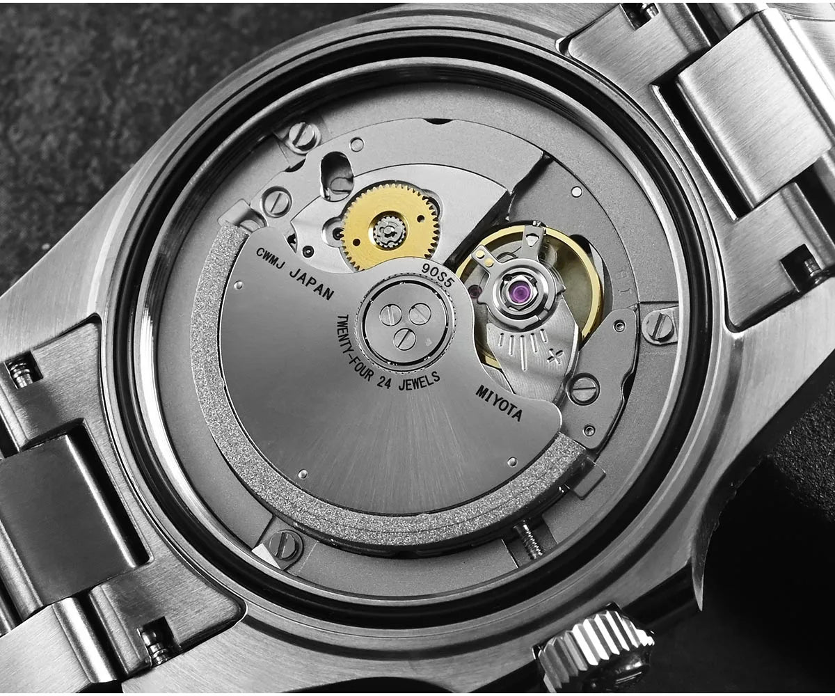 San Martin 2026 Men Diver Watch 38mm Wave Texture Dial Miyota 90S5 Automatic Mechanical Luxury Wristwatch Waterproof 200m SN0126